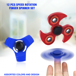 Speed Rotation Finger Spinner Set,12pcs spinners FS12